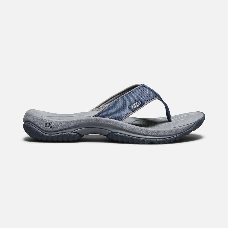 Keen Kona Flip II Zehentrenner Herren DE-97431 Dress Blues/Steel Grey - Keen Herrenschuhe Grau